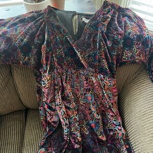 Anthropologie Velvet Dress